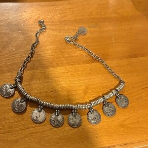 Vintage-Inspired Silver Coin Necklace